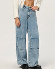 Wide Leg Jeans with Pockets - Little Miss Vanilla