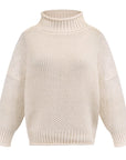 Cardigan Thick Thread Turtleneck Pullover