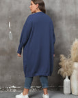 Plus Size Long Sleeve Pocketed Cardigan - Little Miss Vanilla