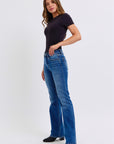 Judy Blue Full Size Run Mid-Rise Bootcut Jeans with Thermal Lining - Little Miss Vanilla