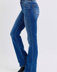 Judy Blue Full Size Run Mid-Rise Bootcut Jeans with Thermal Lining - Little Miss Vanilla