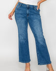 bytos Full Size Cat's Whiskers Mid Rise Ankle Jeans - Little Miss Vanilla