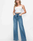 bytos Full Size High Rise Wide Leg Jeans with Pockets - Little Miss Vanilla