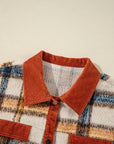 Plus Size Plaid Button Down Jacket - Little Miss Vanilla