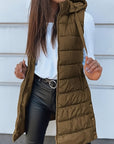 Plus Size Zip Up Hooded Vest Coat - Little Miss Vanilla