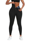 Women's High Waisted Tight Breasted Compression Pants