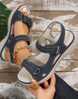 Casual Velcro-design Sandals Summer Comfortable Fish Mouth Sports Sandals Women Lightweight Beach Shoes