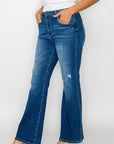 bytos Full Size High Rise Bootcut Jeans with Pockets - Little Miss Vanilla