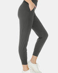 Leggings Depot Wide Waistband Slim Active Joggers - Little Miss Vanilla