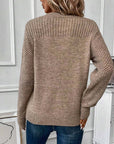 European And American Round Neck Long Sleeve Solid Color Sweater Bottoming Sweater