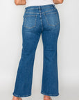 bytos Full Size Cat's Whiskers Mid Rise Ankle Jeans - Little Miss Vanilla