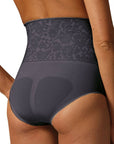 Control Body 311572CH Slip modellante con pizzo serigrafato Nero