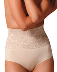 Control Body 311572CH Slip modellante con pelle in pizzo serigrafato