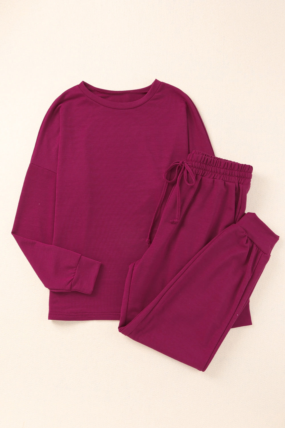 Long Sleeve Pullover and Jogger Pants Lounge Set - Little Miss Vanilla