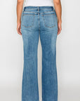 bytos Full Size Cat's Whiskers Mid Rise Bootcut Jeans - Little Miss Vanilla