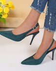 Pointed Toe Buckle Sandals Fashion Summer Stiletto High Heels Shoes For Women