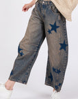 SAGE + FIG Star Wide Leg Jeans with Pockets - Little Miss Vanilla