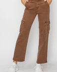 Risen Full Size High Rise Cargo Jeans - Little Miss Vanilla