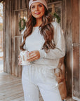 Gray Long Sleeve Pullover and Jogger Pants Lounge Set - Little Miss Vanilla