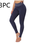 Plaid Leggings Fitness Yoga Pants Seamless High Waist Breathable Gym Leggings