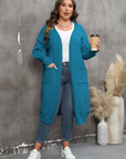 Plus Size Long Sleeve Pocketed Cardigan - Little Miss Vanilla