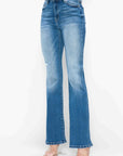 bytos Full Size Distressed High Rise Jeans with Pockets - Little Miss Vanilla