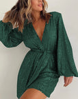 Sequined Long Sleeve Dress Women