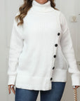 Plus Size Turtleneck Long Sleeve Sweater - Little Miss Vanilla