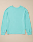 Corded Knit Round Neck Long Sleeve Top - Little Miss Vanilla