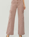 RISEN Full Size High Rise Wide Leg Cargo Jeans - Little Miss Vanilla