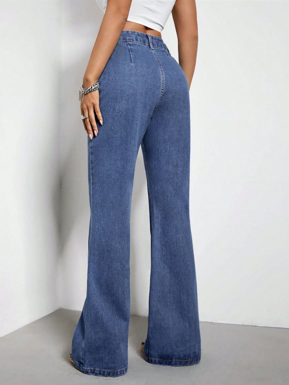 Bootcut Jeans with Pockets - Little Miss Vanilla