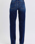 Judy Blue Full Size Raw Hem Straight Leg Jeans - Little Miss Vanilla