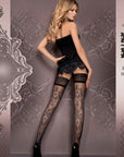 Ballerina 416 Hold Ups Nero (Black) / Blue