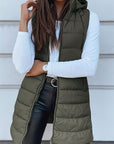 Plus Size Zip Up Hooded Vest Coat - Little Miss Vanilla