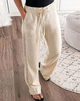 Women's Lace Patchwork Casual Pants