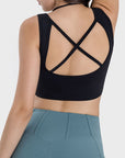 Millennia Crisscross Square Neck Active Tank - Little Miss Vanilla