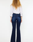 Kancan Mid Rise Slim Flare Jeans - Little Miss Vanilla