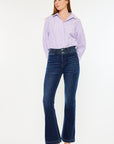 Kancan High Rise Double Waistband Flare Jeans - Little Miss Vanilla