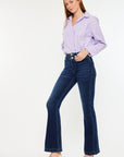 Kancan High Rise Double Waistband Flare Jeans - Little Miss Vanilla