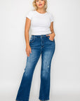 bytos Full Size High Rise Bootcut Jeans with Pockets - Little Miss Vanilla