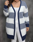 Plus Size Open Front Long Sleeve Cardigan - Little Miss Vanilla