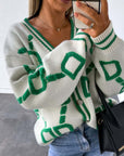 Loose Batwing Sleeves Knitted Sweater Women Jacket Cardigan