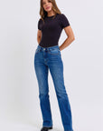 Judy Blue Full Size Run Mid-Rise Bootcut Jeans with Thermal Lining - Little Miss Vanilla