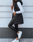 Plus Size Zip Up Hooded Vest Coat - Little Miss Vanilla