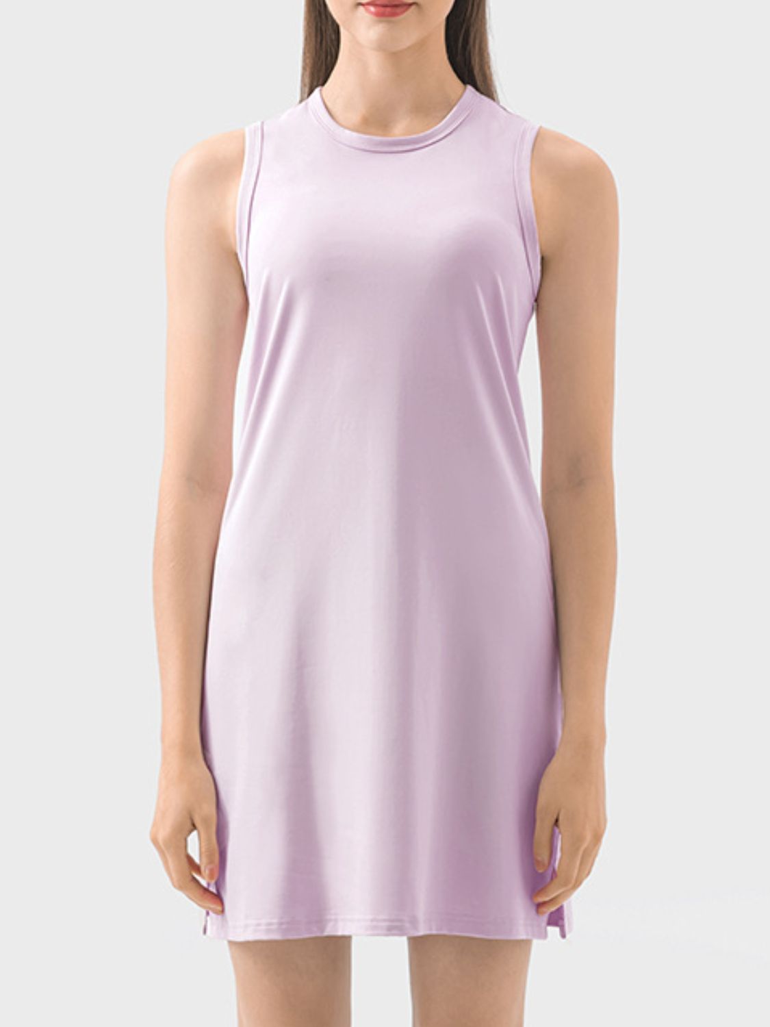 Millennia Round Neck Sleeveless Active Dress - Little Miss Vanilla