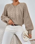 Fashion Retro Prismatic Twist Knitted Sweater