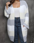 Plus Size Open Front Long Sleeve Cardigan - Little Miss Vanilla