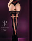 Ballerina 526 Black/Skin Hold Ups