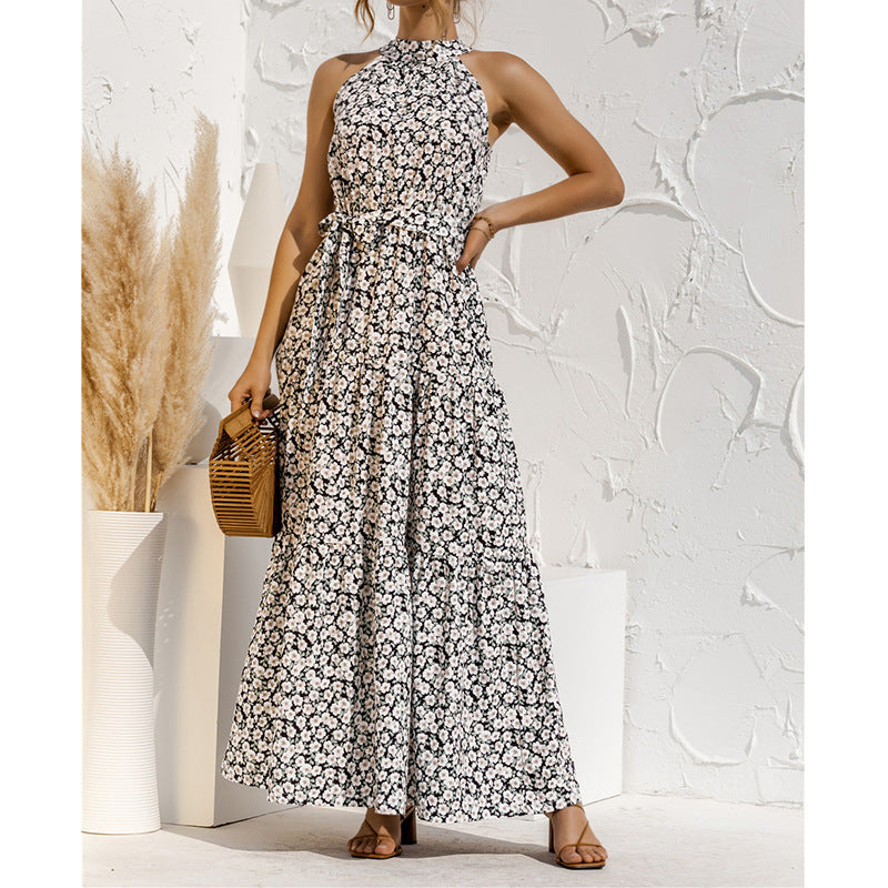 Printed maxi lace dress - Little Miss Vanilla