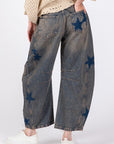 SAGE + FIG Star Wide Leg Jeans with Pockets - Little Miss Vanilla